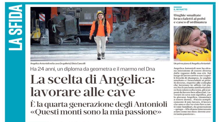 La scelta di Angelica: lavorare alla cave - Blog F.lli Antonioli srl